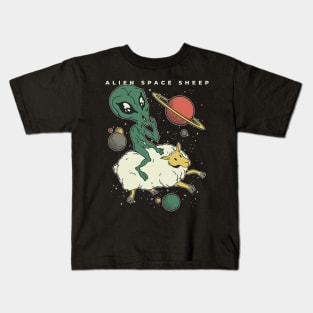 Alien Space Sheep Kids T-Shirt